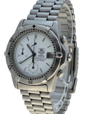 RARE Men's 38mm Tag Heuer 2000 Series Auto Stainless Steel LWO 283 Watch 162.206